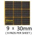 30mm non slip Self Adhesive Non-Slip Felt Pads ( 9 pads per sheet )
